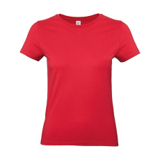 B and C Női rövid ujjú póló B&C #E190 /women T-Shirt -L, Piros