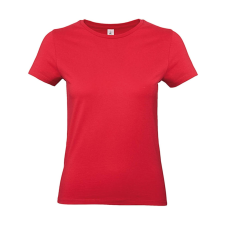 B and C Női rövid ujjú póló B&amp;C #E190 /women T-Shirt -S, Piros női póló