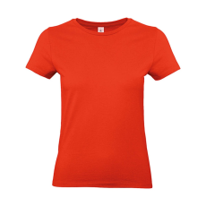 B and C Női rövid ujjú póló B&C #E190 /women T-Shirt -XS, Tűzpiros