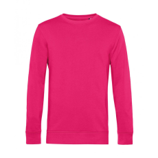 B and C Uniszex hosszú ujjú organikus pulóver B and C Organic Crew Neck French Terry 2XL, Magenta rózsaszín