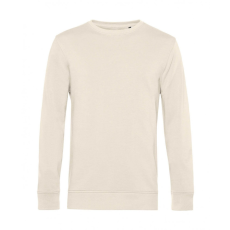 B and C Uniszex hosszú ujjú organikus pulóver B and C Organic Crew Neck French Terry 3XL, Törtfehér
