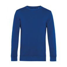 B and C Uniszex hosszú ujjú organikus pulóver B and C Organic Crew Neck French Terry S, Királykék