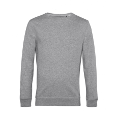 B and C Uniszex hosszú ujjú organikus pulóver B and C Organic Crew Neck French Terry XL, Heather szürke