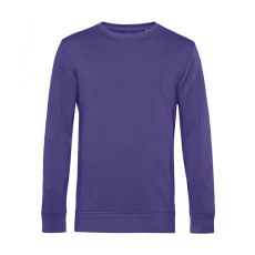 B and C Uniszex hosszú ujjú organikus pulóver B and C Organic Crew Neck French Terry XL, Sugárzó lila