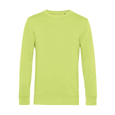 B and C Uniszex hosszú ujjú organikus pulóver B and C Organic Crew Neck French Terry XS, Lime zöld