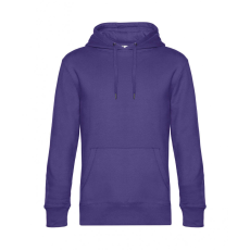 B and C Uniszex kapucnis hosszú ujjú pulóver B and C KING Hooded 3XL, Sugárzó lila