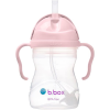 b.box Gelato bögre, szívószállal, rózsaszínm 240 ml