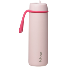 b.box Termosz + szívószál - 690 ml, pink paradise babaétkészlet