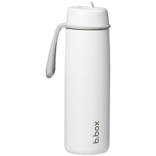 b.box Termosz + szívószál - 690 ml, white out babaétkészlet