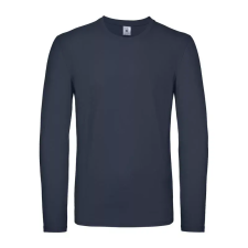  B&C EXACT 150 unisex hosszú ujjú póló B03E, Navy-S férfi póló