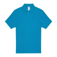  B&C rövid ujjú kétgombos unisex pamut galléros póló O06, Atoll-3XL férfi póló