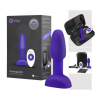  b-Vibe Rimming - forgó gyöngyös anál vibrátor (türkiz)