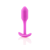 b-Vibe Snug Plug 1 - anál dildó belső súllyal (55g) - pink