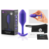 b-Vibe Snug Plug 2 - dupla golyós anál dildó (114g) - lila