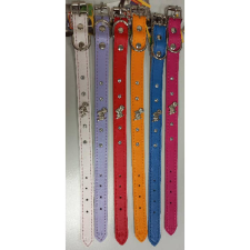  BA1623 Nyakörv bélelt díszes Westy, strasszkő 15/350 nyakörv, póráz, hám kutyáknak