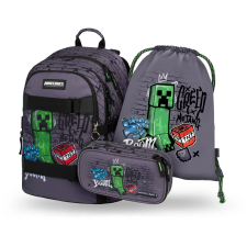 BAAGL 3 darabos Baagl Skate Minecraft TNT: Hátizsák, tolltartó, zacskó iskolatáska