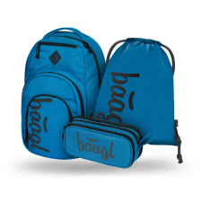 BAAGL Baagl coolmate ocean blue 3 darabos szett: táska, tolltartó, zsák iskolatáska