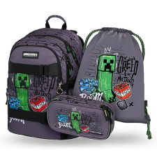 BAAGL ergonomikus iskolatáska, hátizsák SZETT - Minecraft TNT iskolatáska