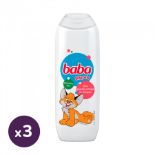 Baba 2in1 gyerek tusfürdő és sampon gyümölcs illattal 3x250 ml babafürdető, babasampon