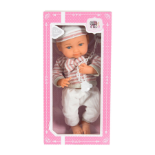 BABA 36cm csíkos szett cumival RÓZSA baba