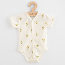 Baba Biopamut rövid ujjú patentos body New Baby Olives kombidressz, body