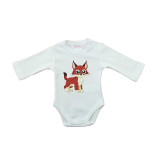 Baba body, hosszú ujjú,Hiúz mintával kombidressz, body