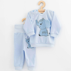  Baba együttes póló és szabadidő nadrág New Baby Happy Elephant blue