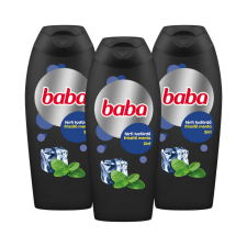 Baba férfi tusfürdő menta, 3x400 ml tusfürdők