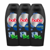 Baba férfi Tusfürdő Menta 3x400ml + Ajándék Gumikacsa