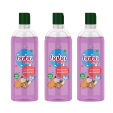 Baba Gyerek Sampon Eper Illatú, Könnymentes 3x400ml sampon