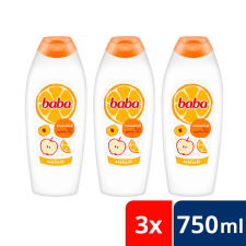 Baba habfürdő tej és gyümölcs illattal 3x750 ml tusfürdők