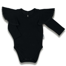  Baba hosszú ujjú body Nicol Viki czarny, vel. 56 (0-3 h) kombidressz, body
