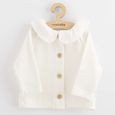 Baba kabátka gombokkal New Baby Laura Luxury clothing fehér gyerek pulóver, kardigán
