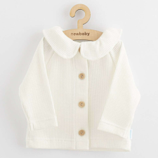 Baba kabátka gombokkal New Baby Luxury clothing Laura fehér gyerek pulóver, kardigán