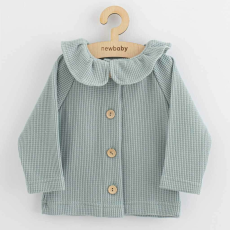  Baba kabátka gombokkal  New Baby Luxury clothing Laura szürke, vel. 68 (4-6 h)