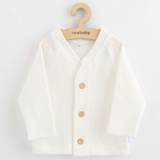 Baba kabátka gombokkal New Baby Luxury clothing Oliver fehér gyerek pulóver, kardigán