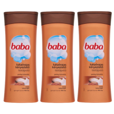 Baba kényeztető Testápoló Kakaóvaj 3x400ml testápoló