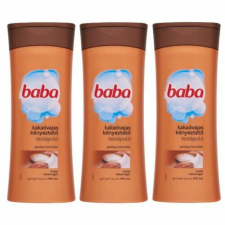 Baba kényeztető Testápoló Kakaóvaj 3x400ml + Ajándék Gumikacsa kozmetikai ajándékcsomag