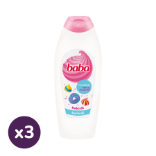 Baba krémhabfürdő málna és rózsafa illattal (3x750 ml) tusfürdők
