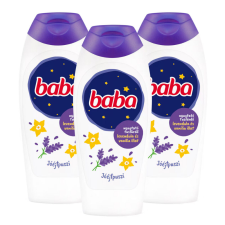 Baba levendula és vanilia tusfürdő, 3x400 ml tusfürdők
