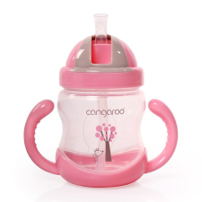 Baba - Mama Boo itatópohár szívószállal, fogantyúval 280ml pink MBN-106618 itatópohár