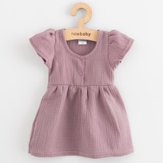  Baba muszlin ruha New Baby lavender, vel. 68 (4-6 h)