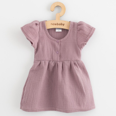  Baba muszlin ruha New Baby lavender, vel. 74 (6-9 h)