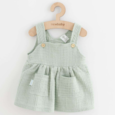  Baba muszlin szoknya New Baby Comfort clothes zsálya színű, vel. 68 (4-6 h)