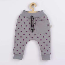 Baba szabadidő nadrág Koala Dots szürke, vel. 62 (3-6 h) gyerek nadrág