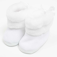  Baba téli csizma New Baby fehér 3-6 h, vel. 3-6 m