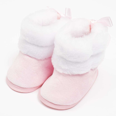  Baba téli csizma New Baby rózsaszín 0-3 h, vel. 0-3 m