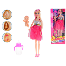 Baba terhes szett 29cm barbie baba