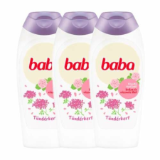 Baba Tusfürdő Bodza és rózsavíz 3x400ml + Ajándék Gumikacsa kozmetikai ajándékcsomag