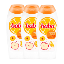 Baba Tusfürdő Tej és Gyümölcs 3x400ml tusfürdők